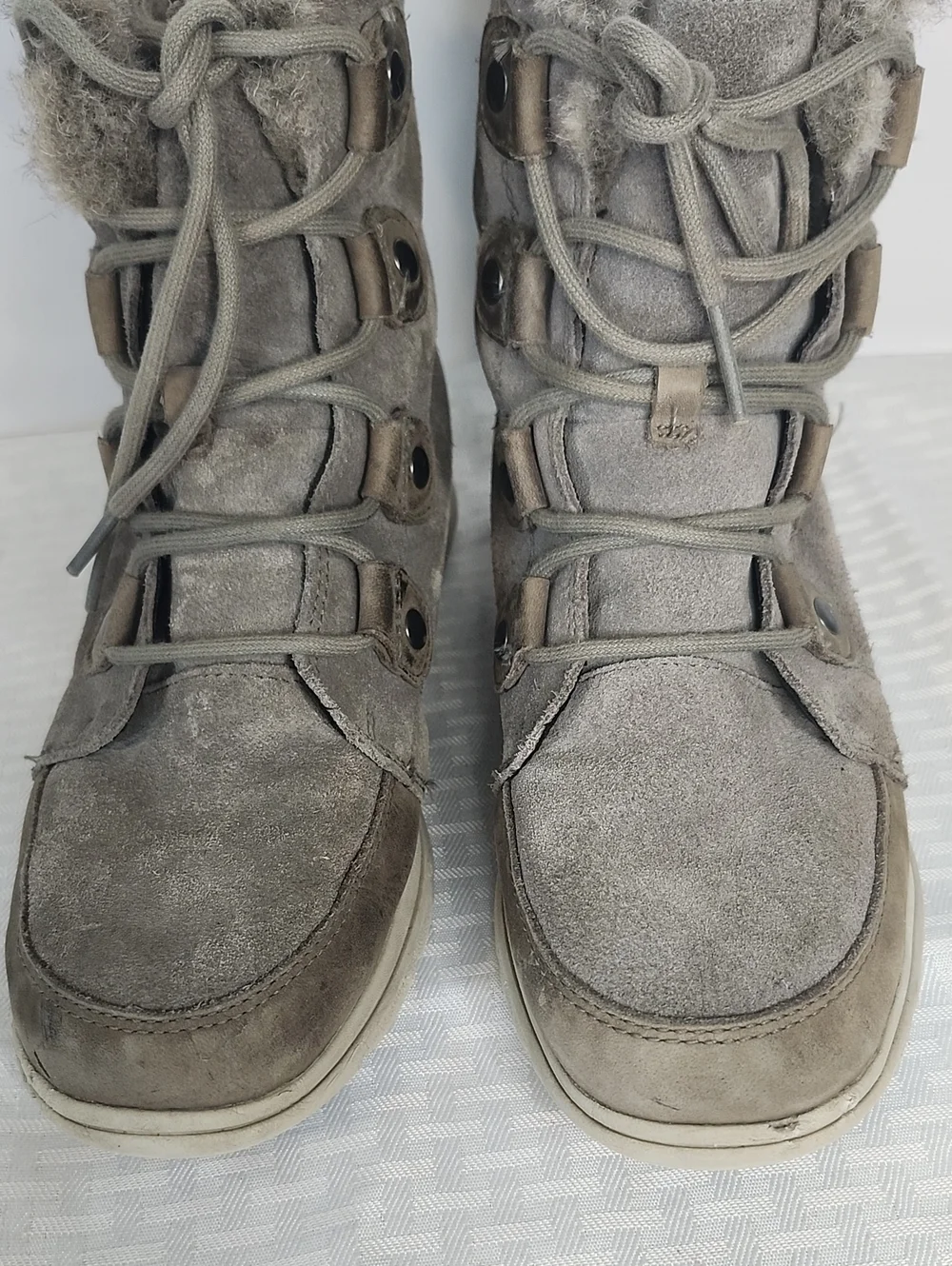 Sorel Boots Leather Faux Fur Ankle